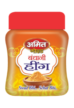 Amit Gold Bandhani Hing – Premium Asafoetida Powder | Strong Aroma & Authentic Flavor